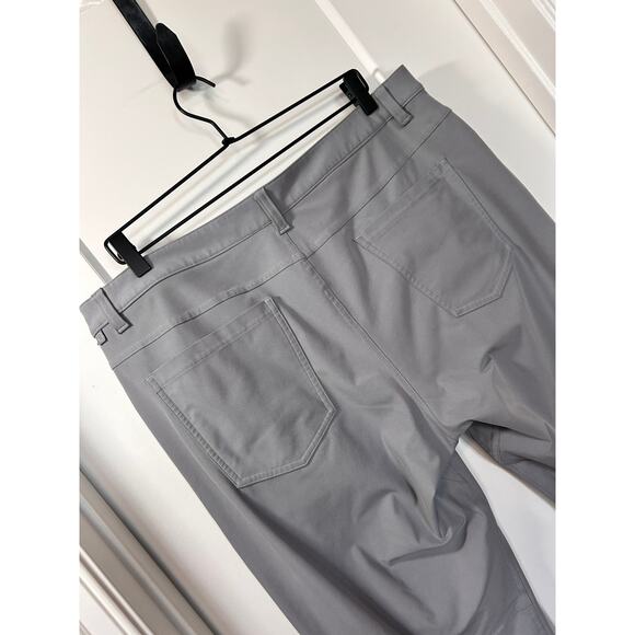 Lululemon Men’s Flat Front ABC Slim Fit 5-Pocket Pants Stretch Gray Size 36 - Picture 6 of 12